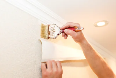 Pose de papier peint à Gillonnay — revêtements muraux et toiles de verre